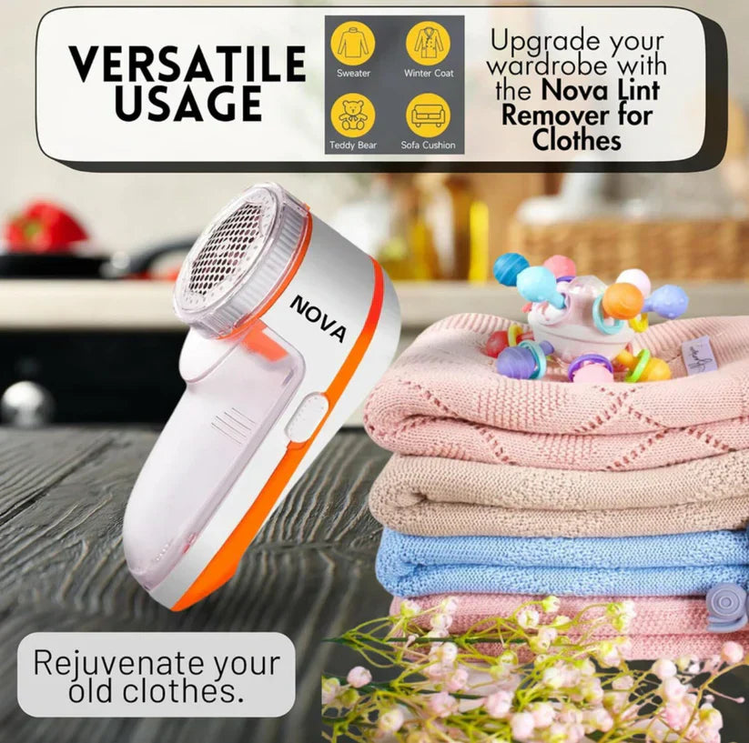Nova Electric Lint Remover | Fabric Shaver for All Woollen Clothes (sweater, jackets, all type clothes)